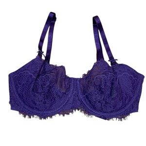 Victoria’s Secret dream Angel push-up without padding purple lace bra, 34DD